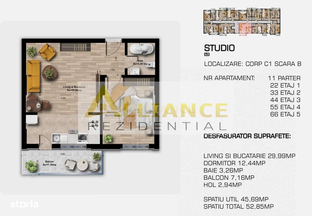 Studio Premium De Vânzare Complex Nou, 5 Minute Metrou Berceni