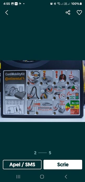 Compresor auto. De unflat roti.