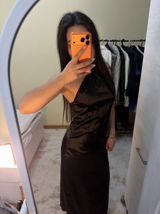 платье вечернее черное длинное платье