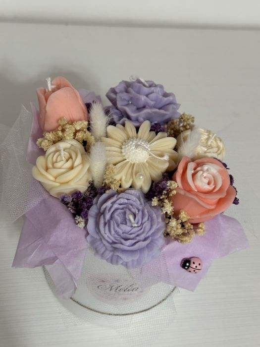 Букети от ароматни соеви свещи