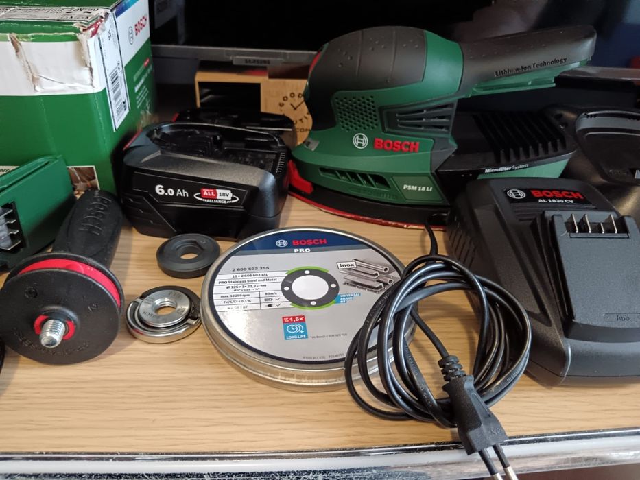 Flex Bosch și șlefuitor 18v