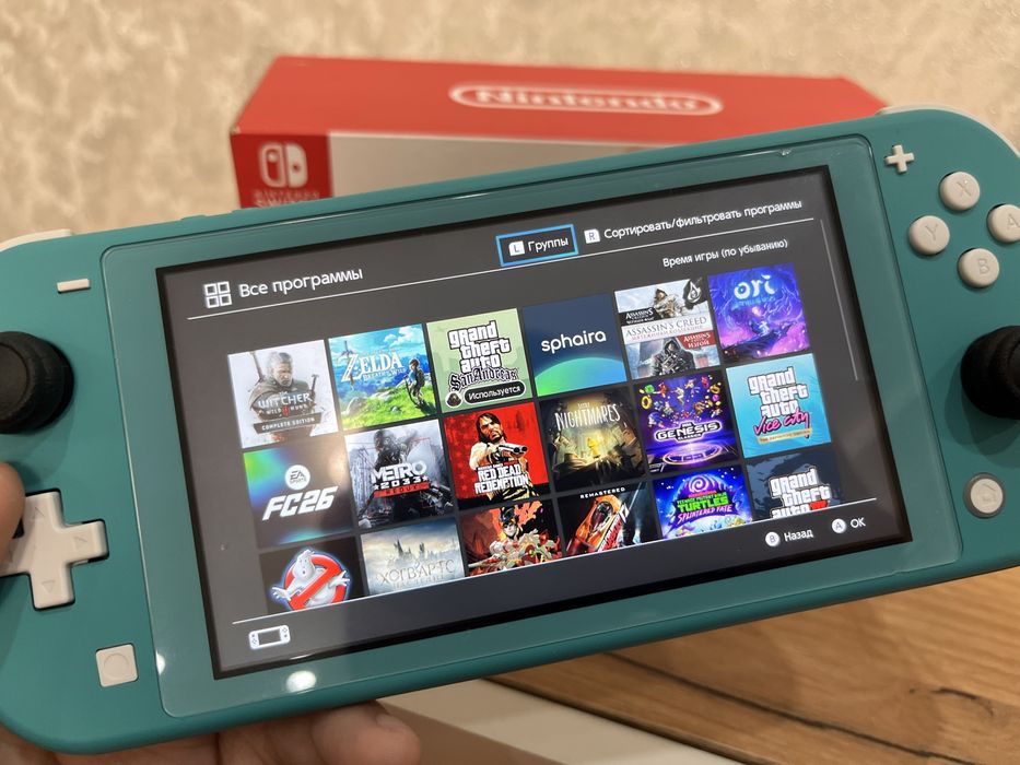 Продам прошитую Nintendo switch lite