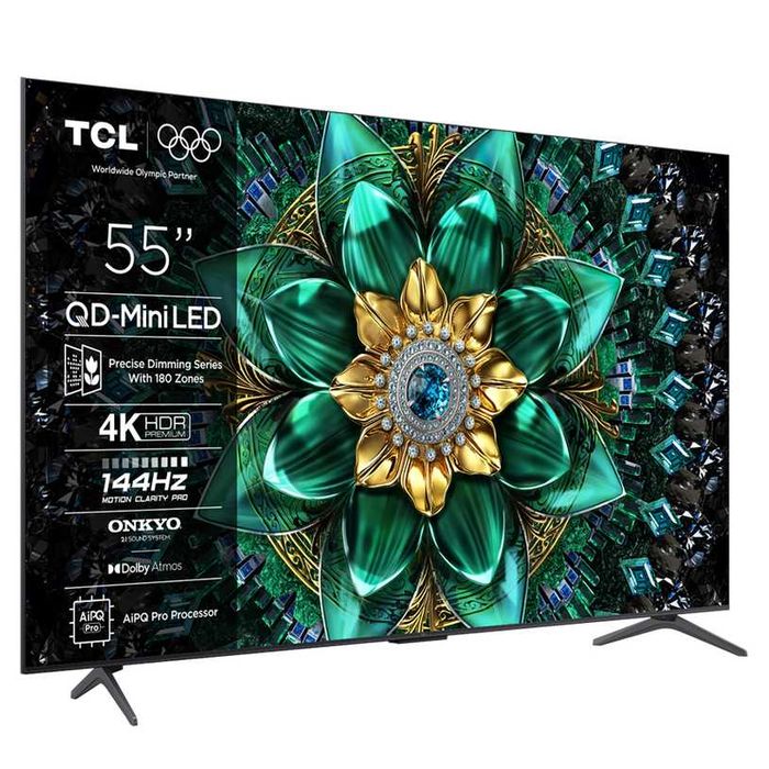 Нов 55 инча 144 Hz Mini-Led 4K UltraHD Smart Google телевизор TCL, с гаранция