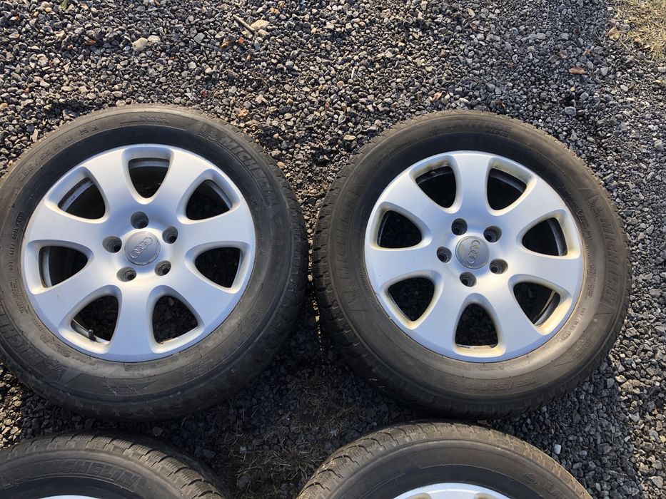 Jante aliaj 5x130 audi Q7 vw touareg cu anvelope iarna 255 55 18
