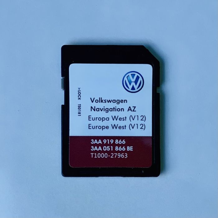 SD Card GPS Navi VW RNS 315 Map V12 Europa Est-West 2021-2022
