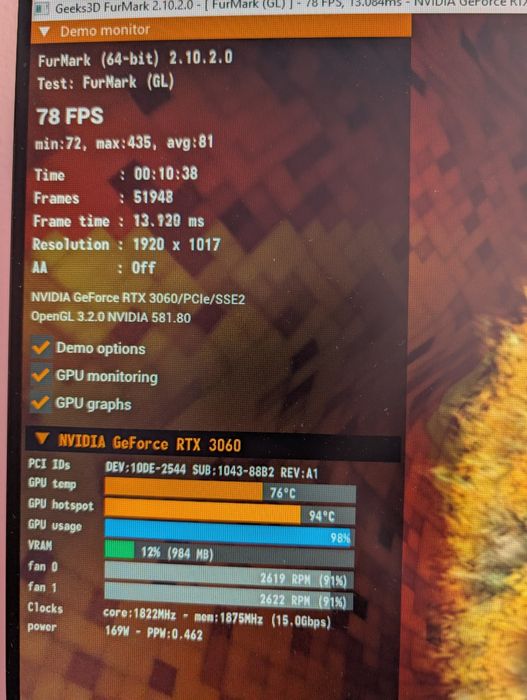 Продам видеокарту 3060 8gb