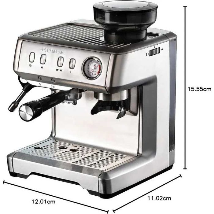 Кафемашина с вградена мелачка Ariete 1313 Metal 15 Bar