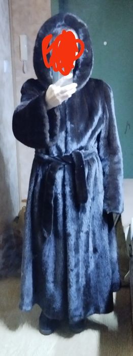 Шуба норковая коричневая