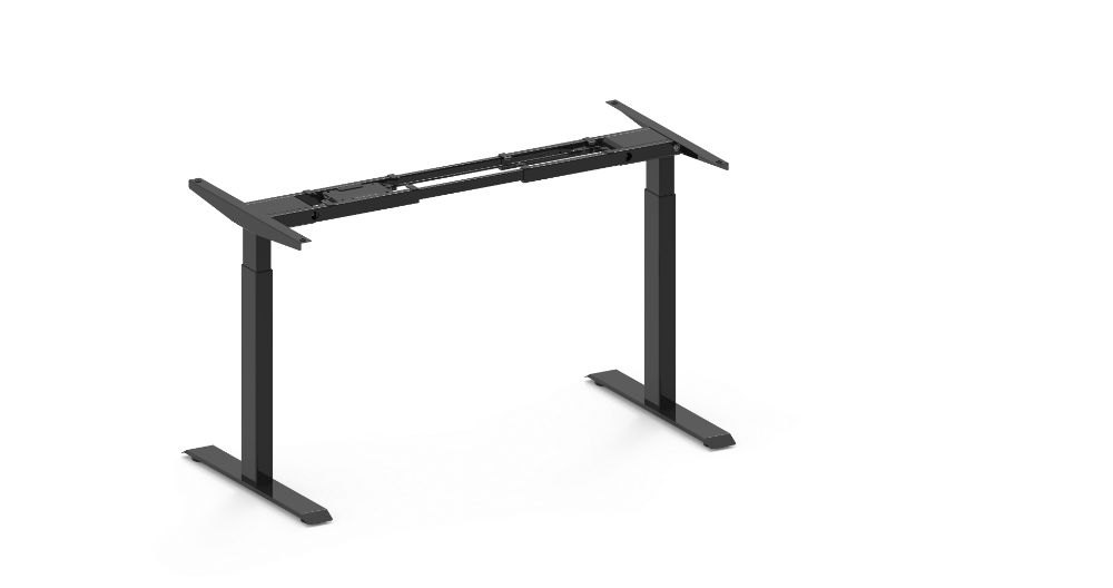 Showroom cu birouri reglabile electric pe inaltime 1 MOTOR, 2 MOTOARE