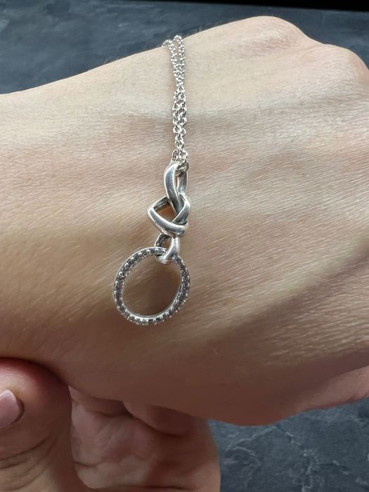 Оригинално сребърно колие Pandora S925 ALE с кутия