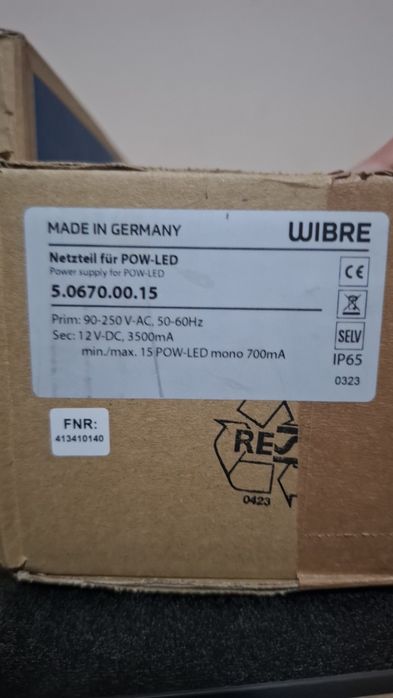 Професионален LED прожектор за басейн Wibre IP68 V4A (9 Multichip) + 18м кабел и кутия
