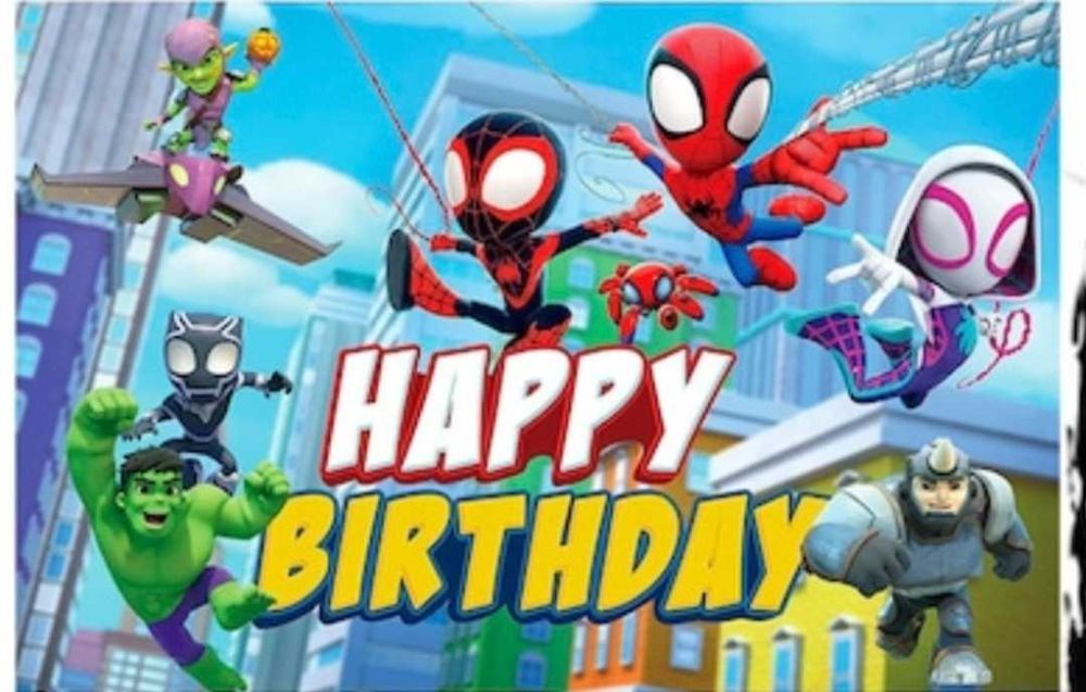 Decoratiuni zi de nastere - spidey / spiderman / paienjenel