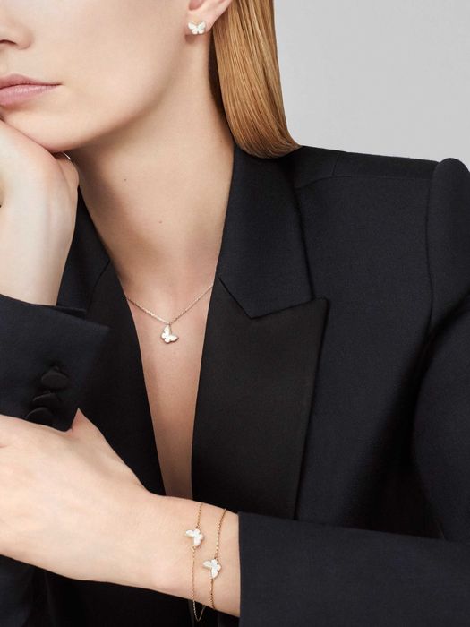 Van Cleef & Arpels VCA Sweet Turquoise Butterfly Дамско Колие