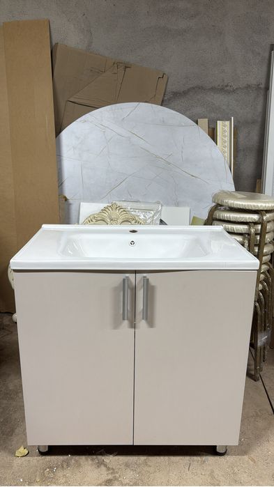 Раковина со шкафом размер 80х48