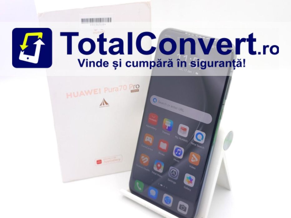 Huawei Pura 70 Pro 512GB Black 12GB Dual, Garantie 24 luni | #R90363