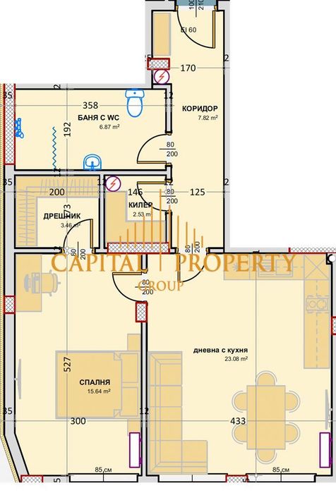 Продава се Двустаен апартамент в Варна, м-т Пчелина - 85 кв.м за 840 €/кв.м - Снимка #10