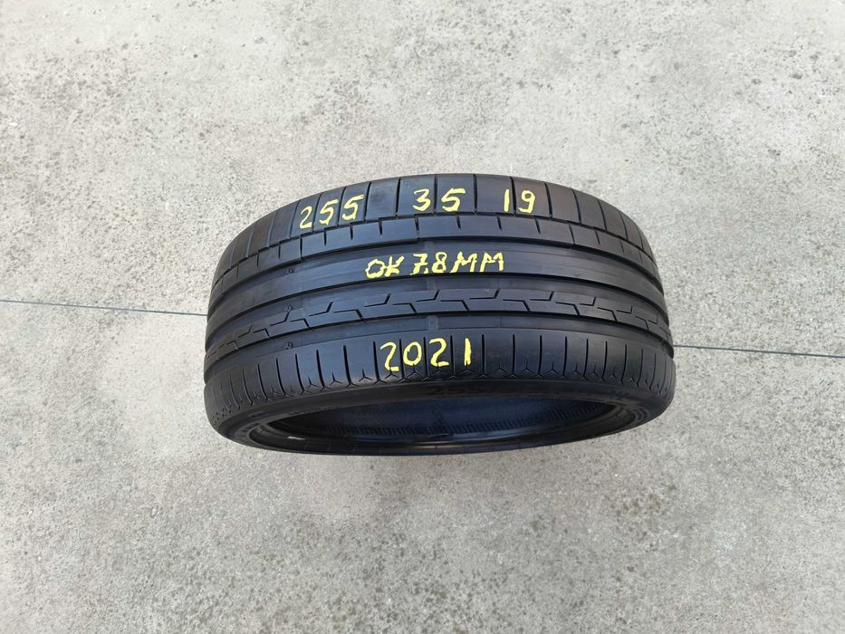 O anvelopa vara 255 35 19 continental sportcontact 6 profil de 7,8 mm