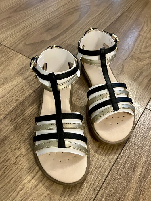 Детски сандали Geox Karly black/platinum
