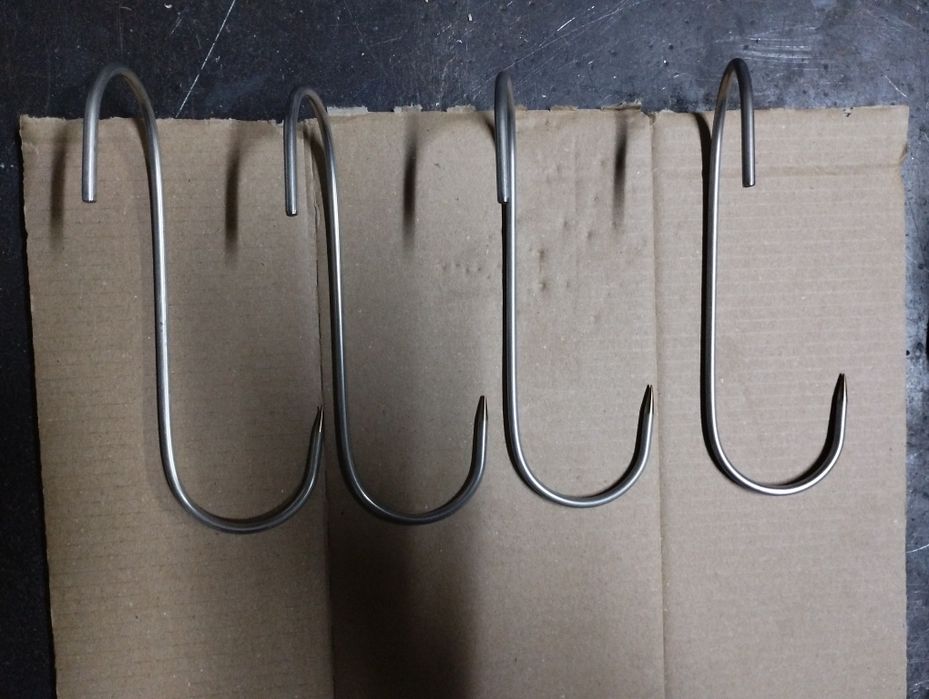 Set carlige inox pentru afumatoare