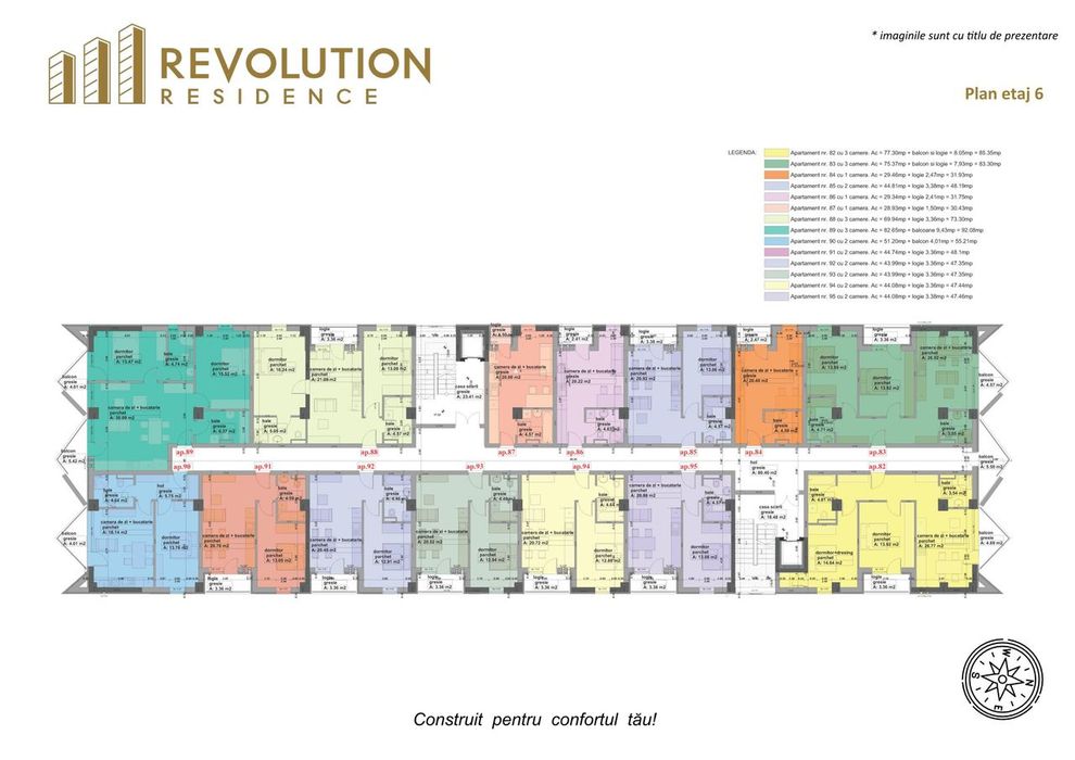 COMISION 0% -Apartamente 3 camere finisate - str.Vasile Alecsandri 72B