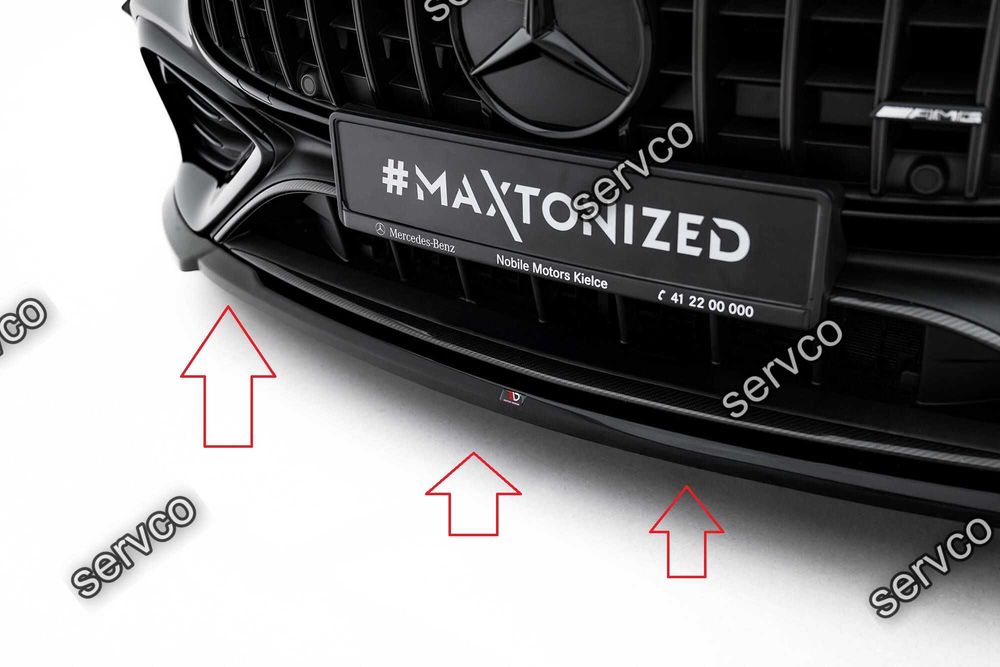 Prelungire splitter bara fata Mercedes CLE C236 53 AMG 2023- v5 - Maxton Design