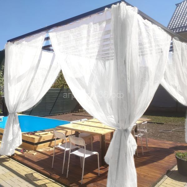 Установка солнцезащитной сетки.