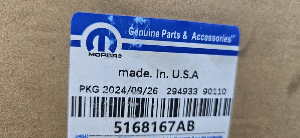 Передние стойки MOPAR Doodge caliber Jeep compass