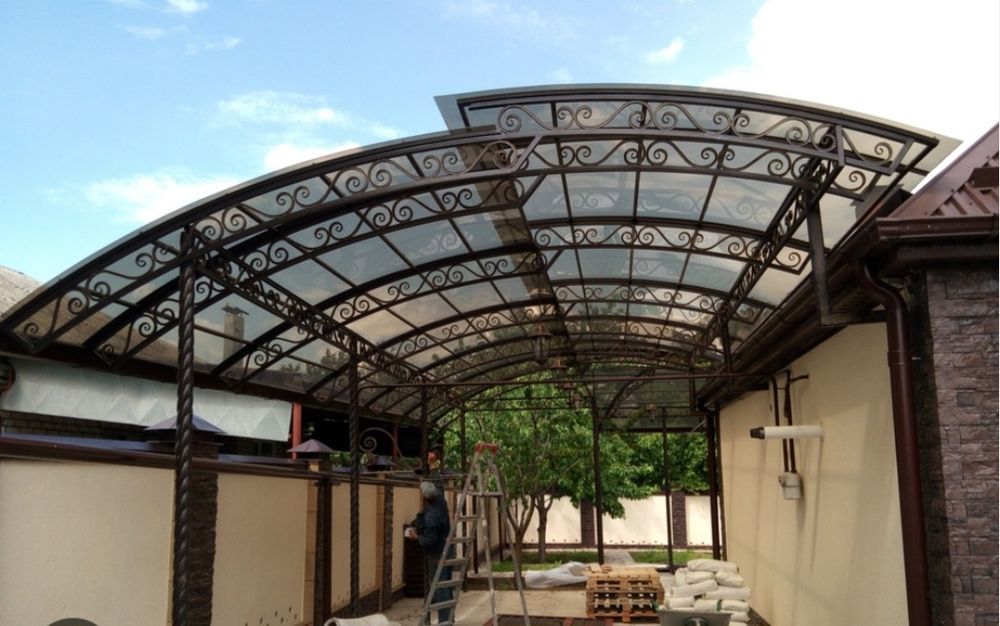 Металлоконструкция варота двери навесы заборы