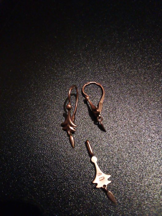 Златен   СССР комплект елхички с треперушки 583