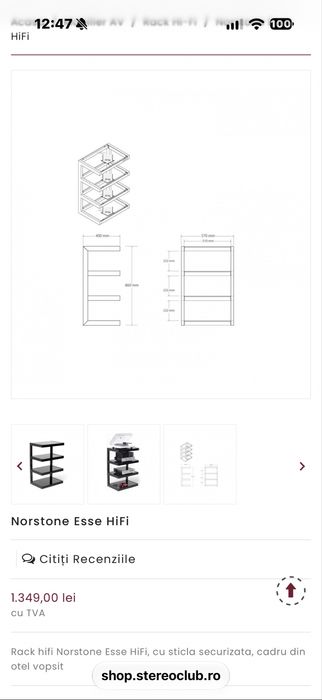 Rack audio Norstone Esse Hifi