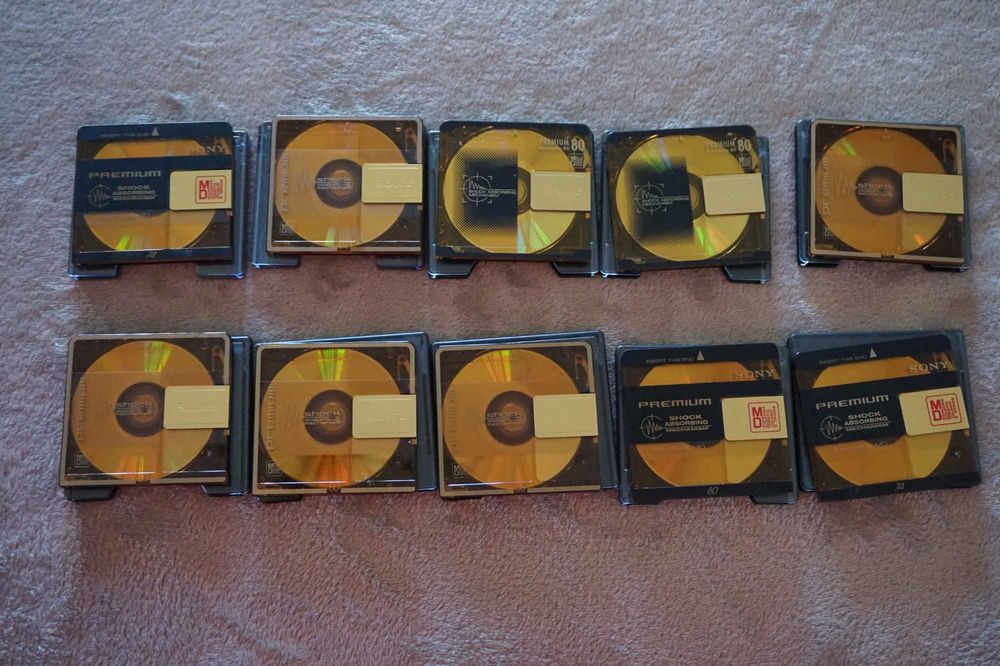 minidisc , minidiscuri , SONY PREMIUM gold de 74 si 80 min. lot de 5 buc
