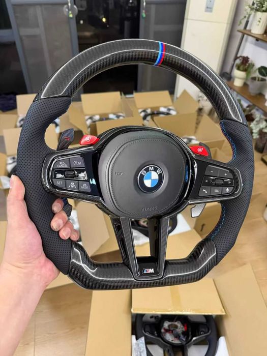 Volan Custom BMW Carbon | Butoane M1/M2 & Padele Carbon | Seria F