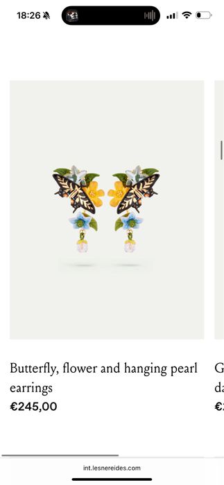 Набор серьги и колье Les Nereides