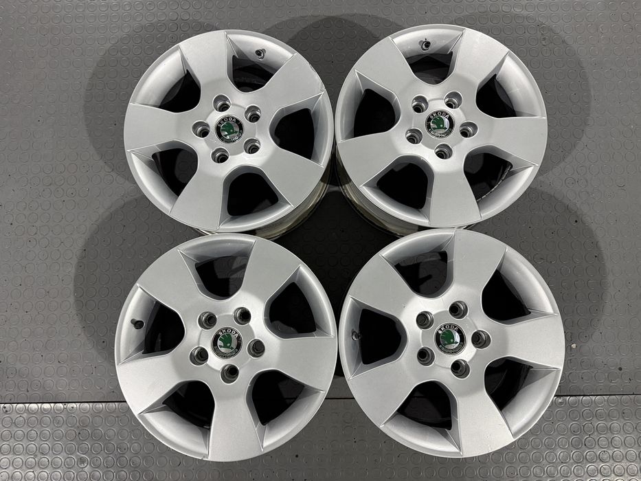 4бр. ОТЛИЧНИ ОРИГ. 15” Джанти 5х112 за-SKODA/AUDI/VW/VAG-6.5Jx15,ET50