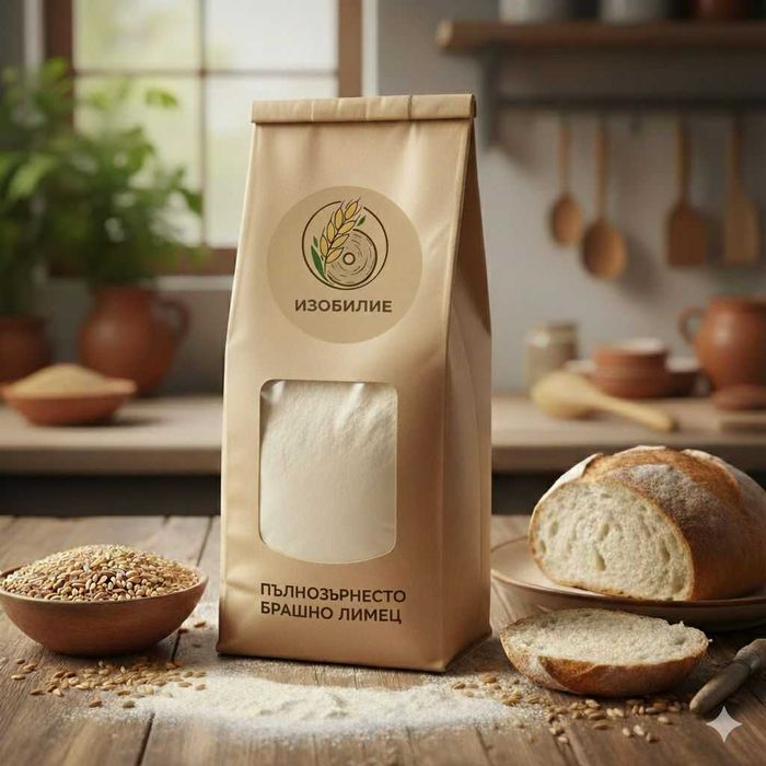 Брашно от пълнозърнест лимец-реколта 2025г