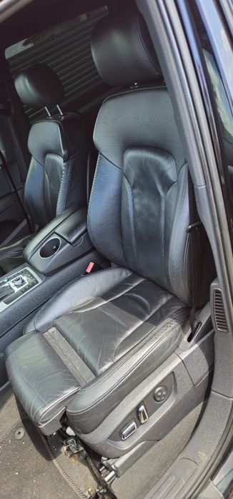 Interior scaune si bancheta piele neagra Audi Q7 S line