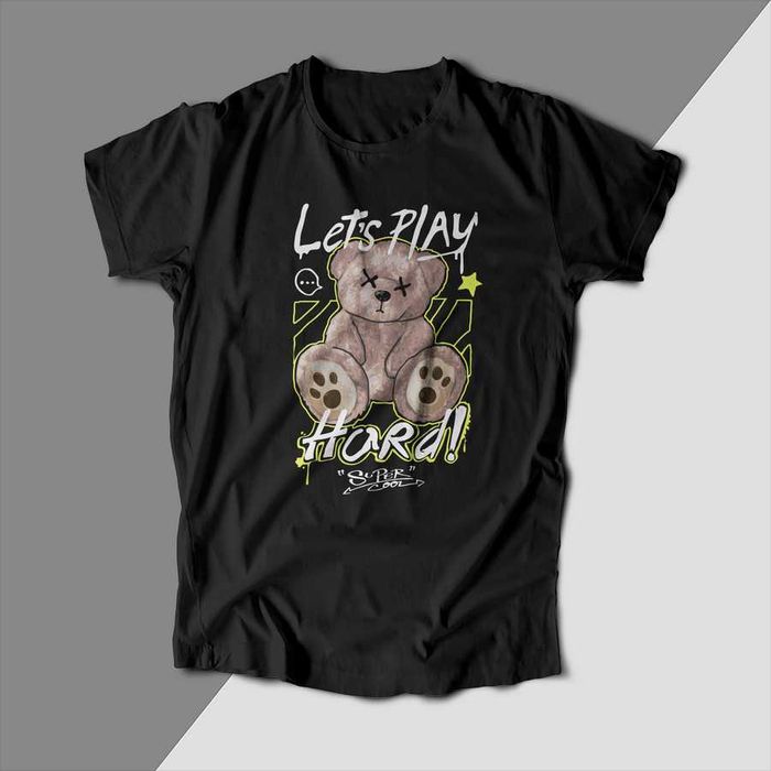 Тениски с Teddy Bear, Черни тениски с Мече