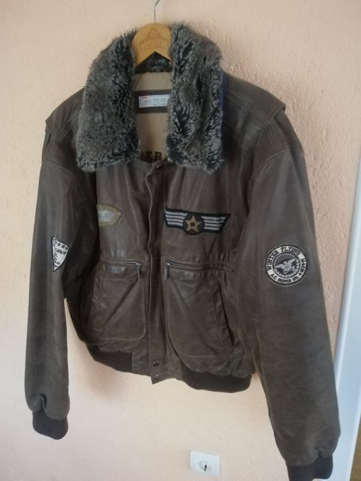 Geaca piele bărbati Aviator Bata mărimea 50