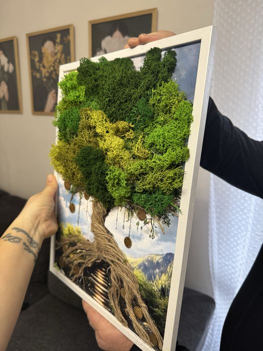 Картина за повод със скандинавски мъх