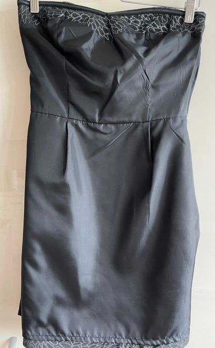 Rochie scurta de ocazie argintie fara bretele F&F  XS S