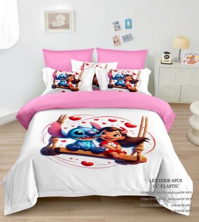Squid, stitch, sonicModele noi
159 lei 
Pentru pat dublu
6 piese