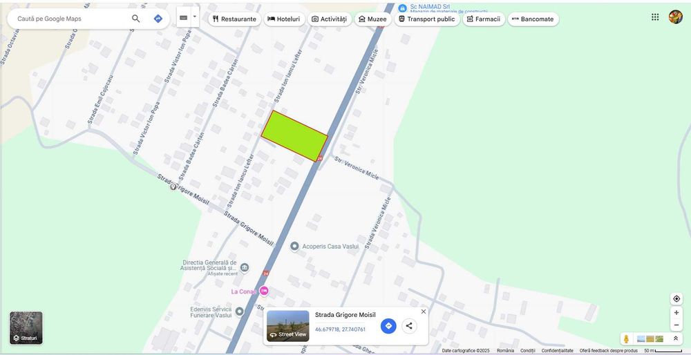 TEREN Moara Grecilor -Str. Principala-DN24, langa Protectia Copilului-