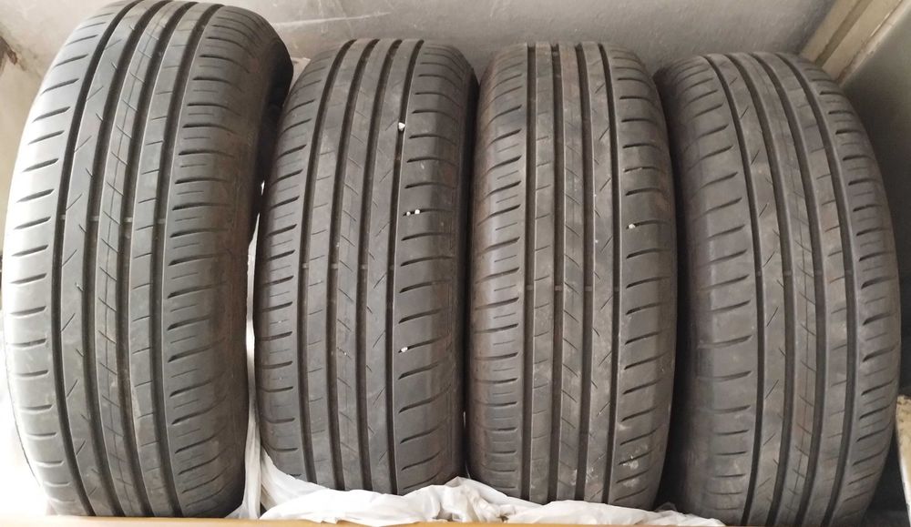 Set 4 roti 195/65 R15 *DOT 2022 cu jante Peugeot 4x108 *ET27 anvelope vara