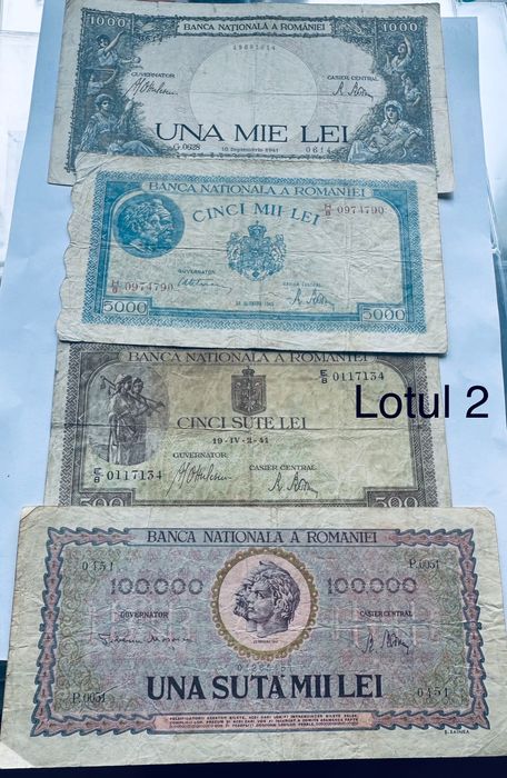 Vând bancnote vechi