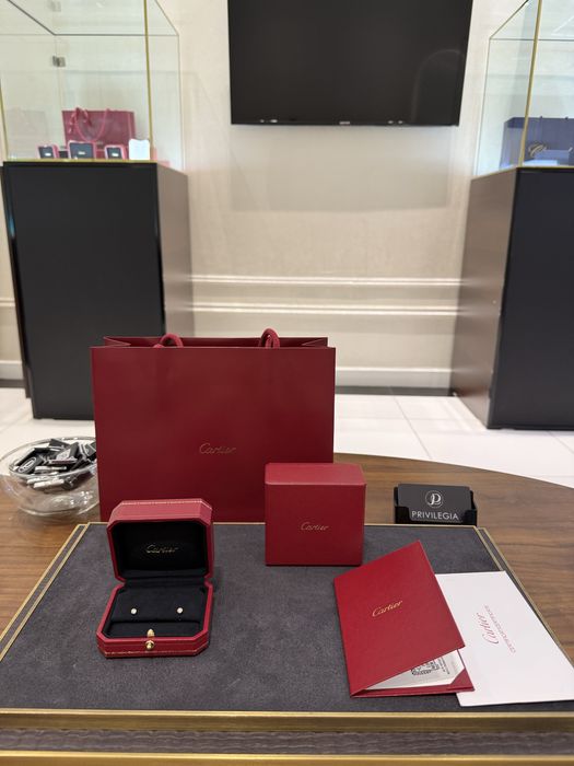 NEW Серьги Cartier d'Amour mini model rose gold