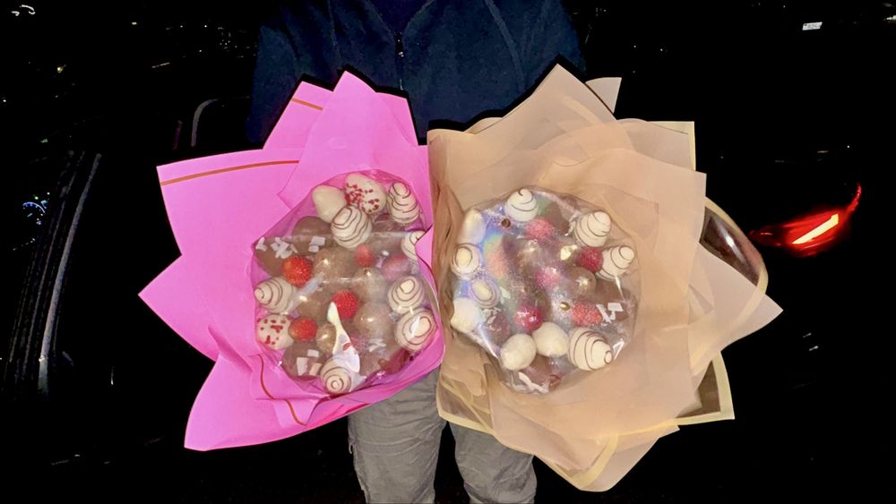 Букет из клубники в шоколаде