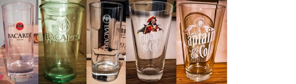 Рекламни чаши на уиски, бира, водка, джин, ликьор, безалкохолно, кафе