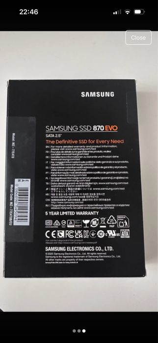 SSD Samsung 870 Evo 2.5 Nou, Sigilat 4TB