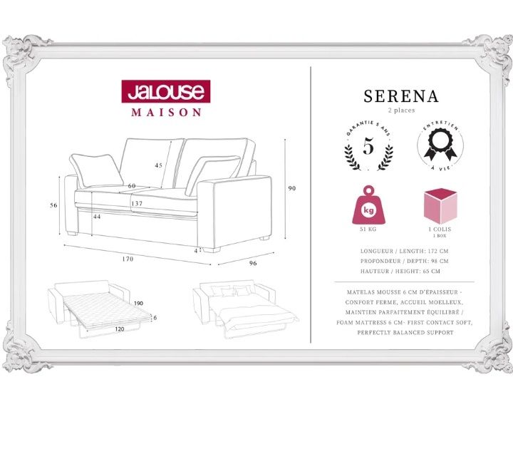 canapea cu pat si saltea