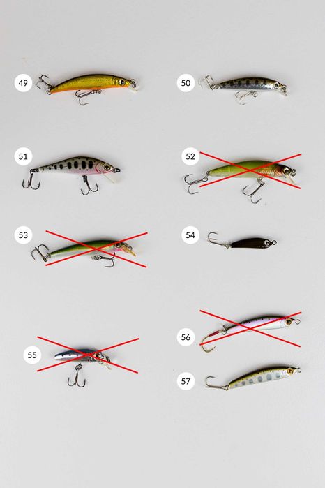 Colectie voblere si rotative pastrav